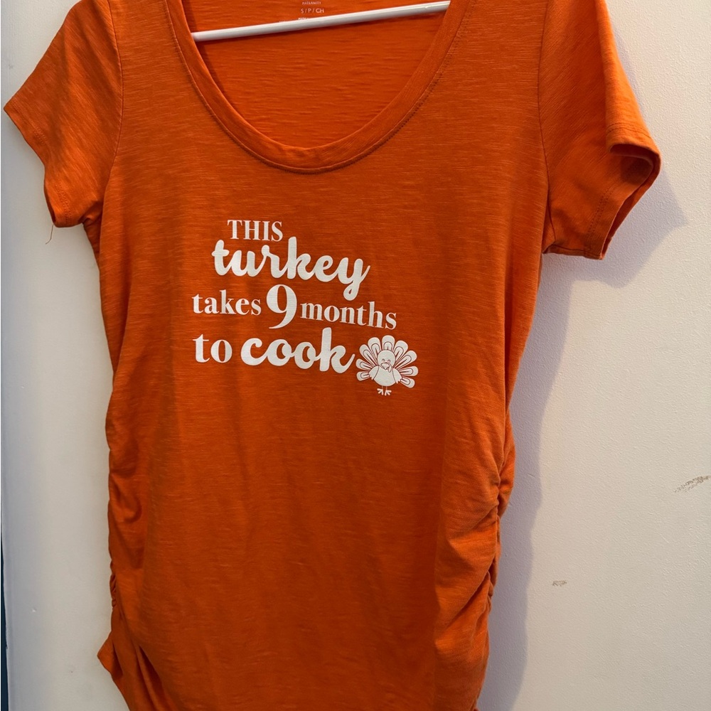 Motherhood Maternity Thanksgiving shirt Small
